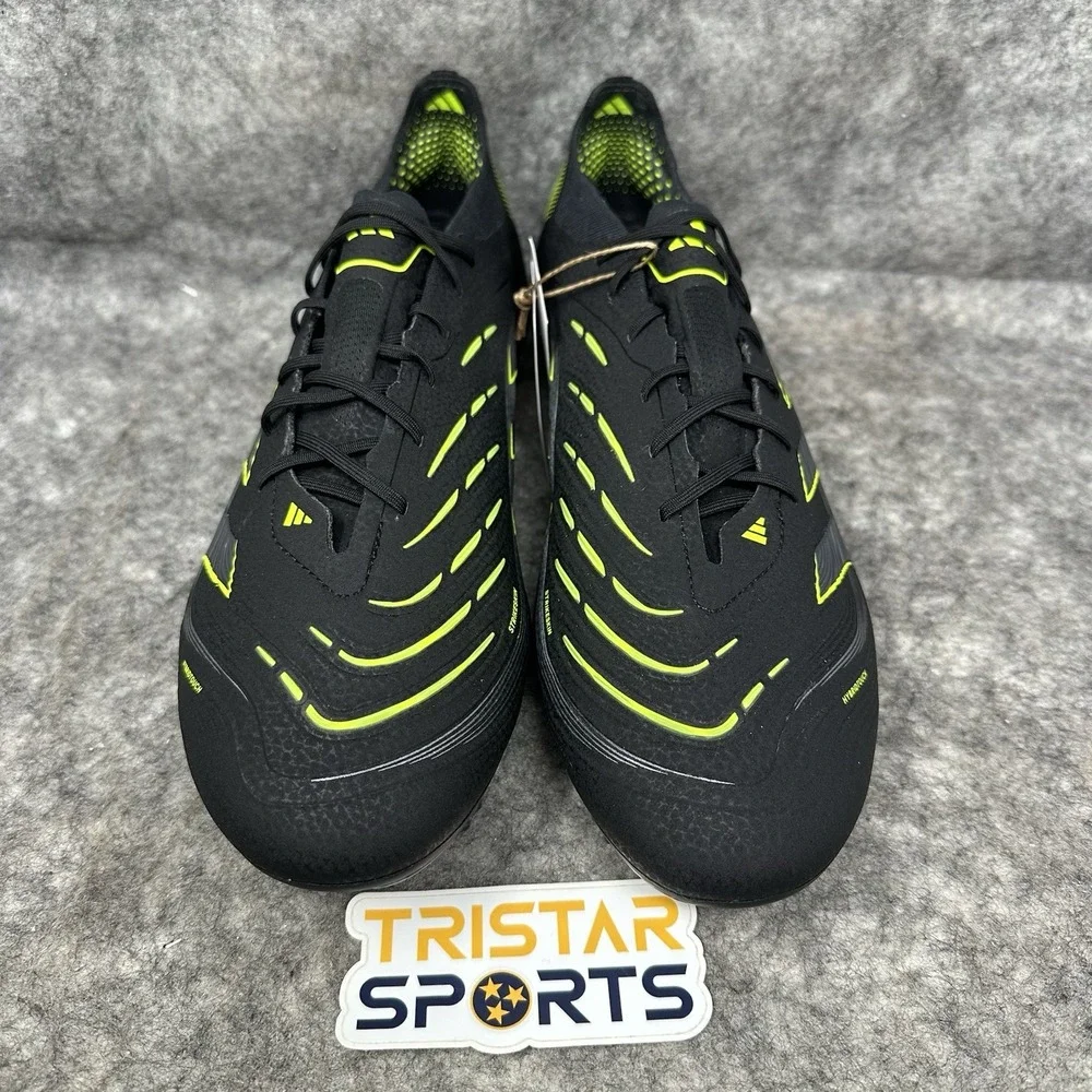 Adidas Predator Elite FG Soccer Cleats Mens Size 8 Black Electric Stealth Pack